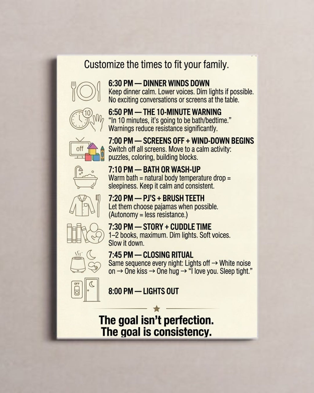 The Calm Bedtime System